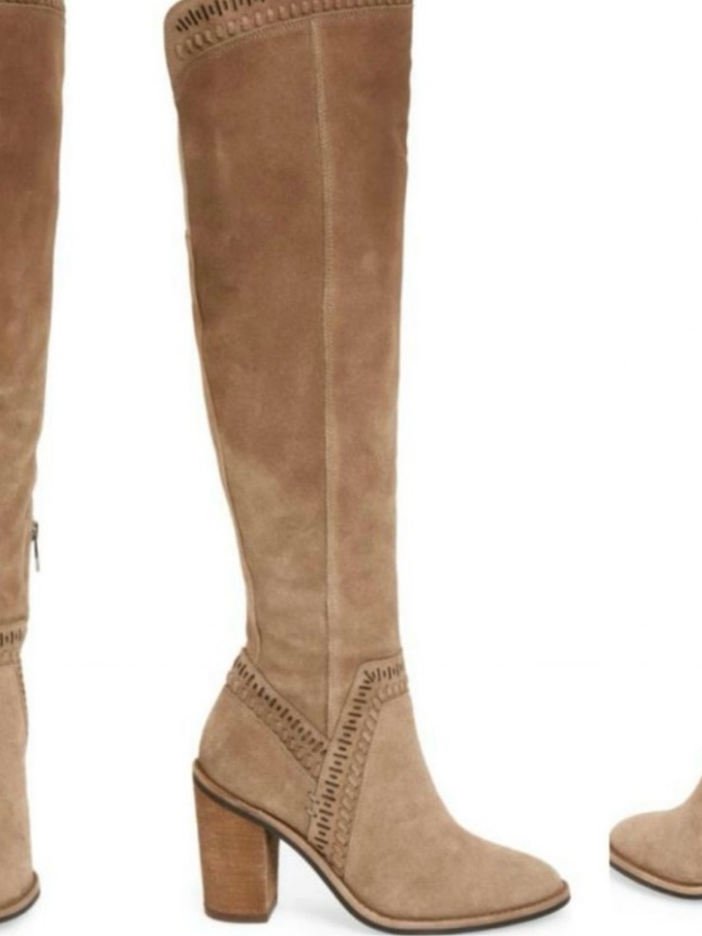 Tall Suede Brown Women's Knee-High Boots